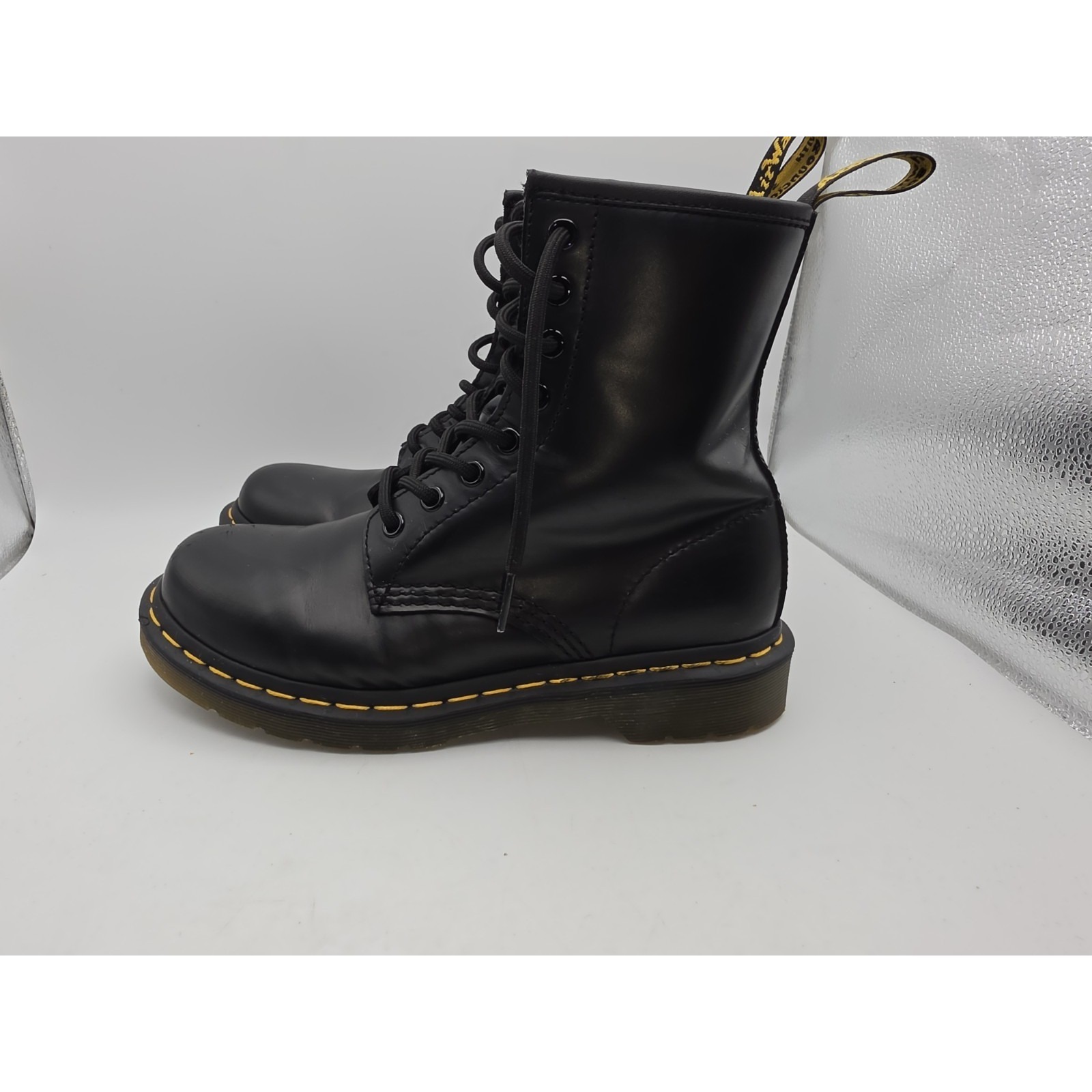 Dr. Martens 1460 Women's Og Leather Lace Up Boots Black Sz 7